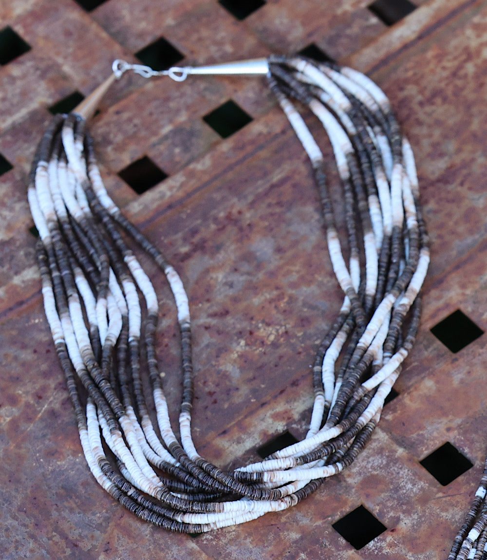 Santo Domingo Ten Strand Heishi Necklace