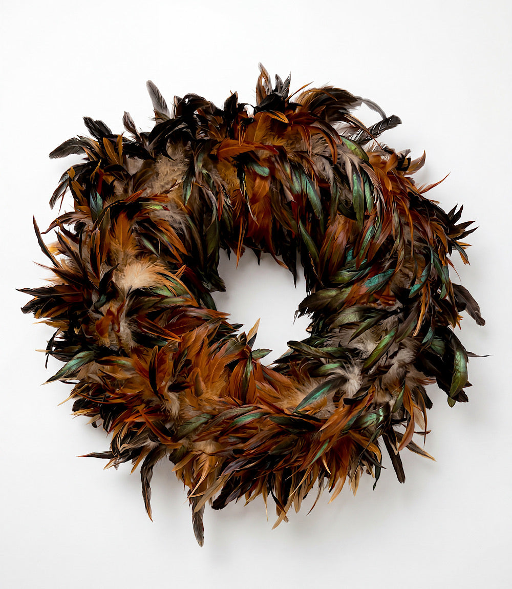 Natural Feather Wreath