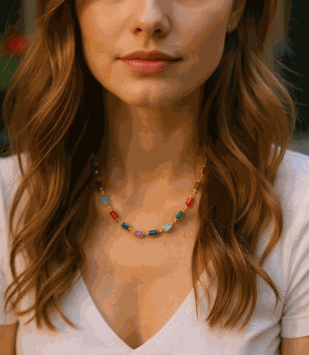 Colorful Gemstone Necklace