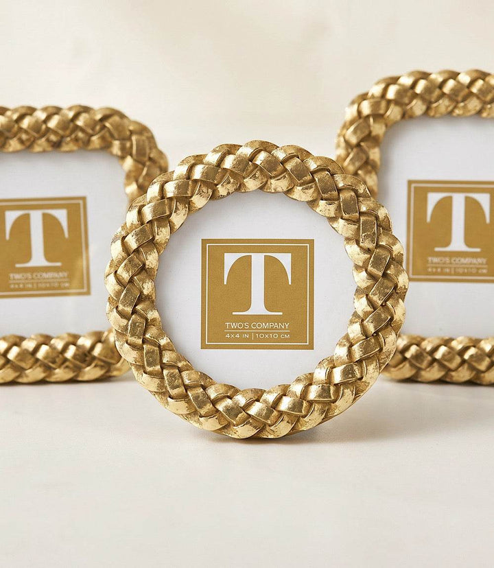 Braided Picture Frames, Set Of 3