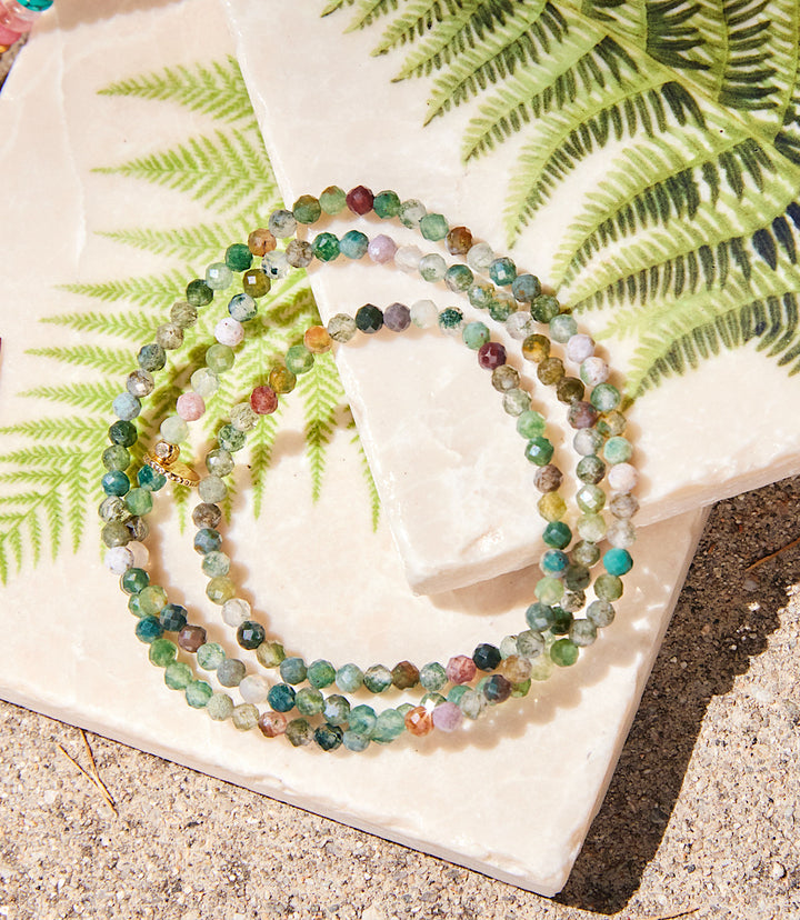 Semi Precious Stone Stretch Bracelet