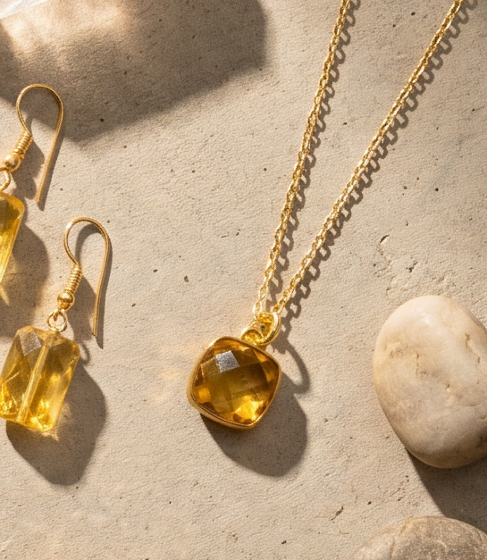 Citrine Gemstone Necklace