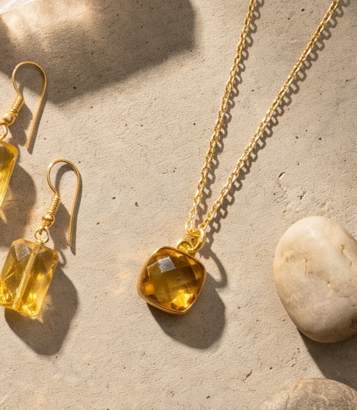 Citrine Gemstone Necklace