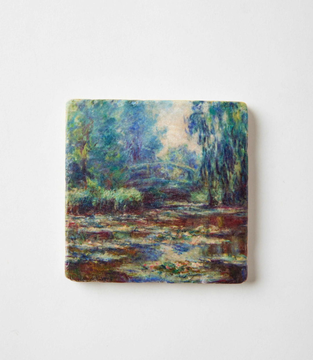 Monet Tile Marble Coasters, Set Of 4