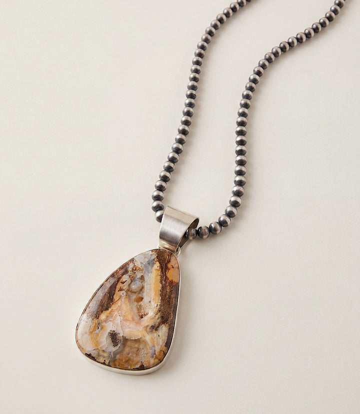 Opalized Jasper Pendant Necklace