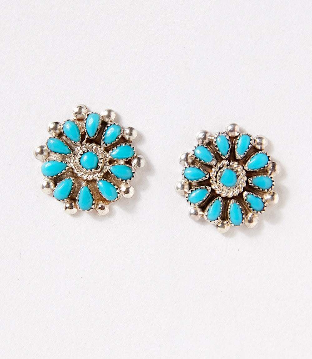 Turquoise Cluster Earrings