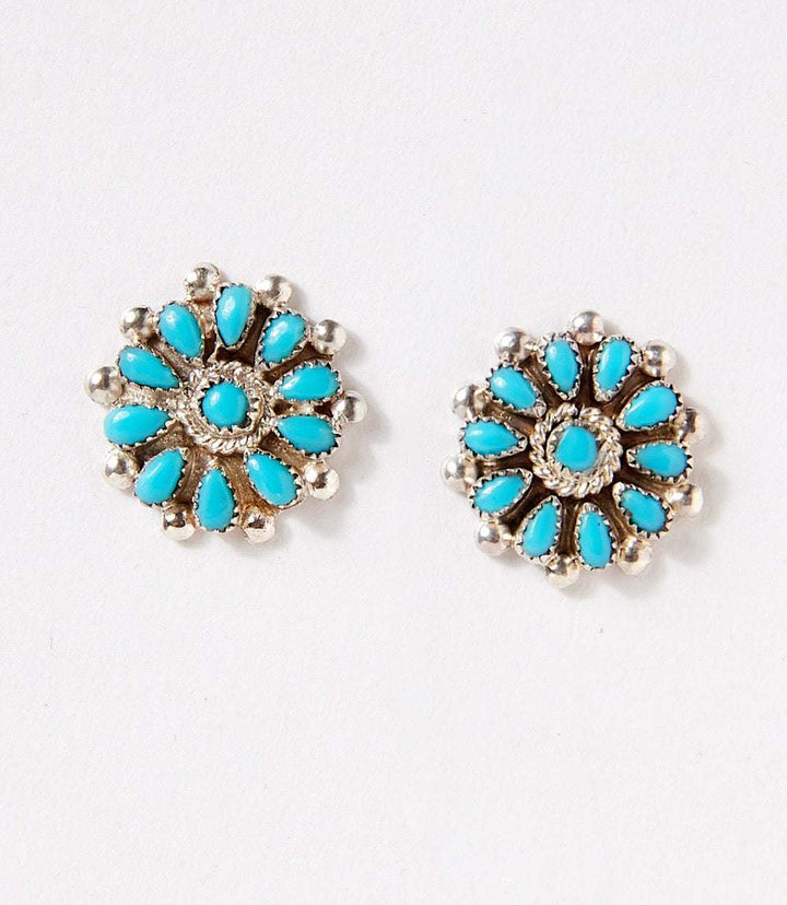 Turquoise Cluster Earrings