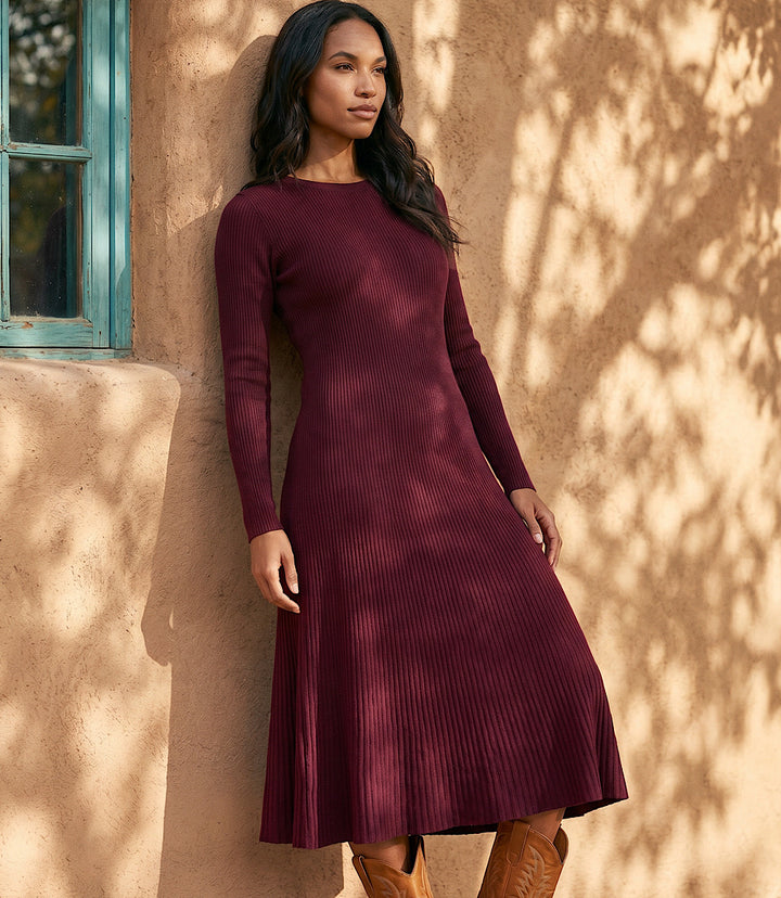 Seamless Sweater Midi Dress