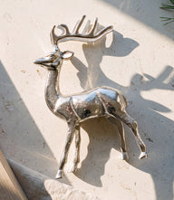 Metal Reindeer Sculpture