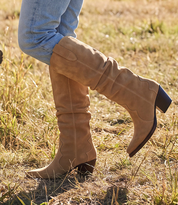 Dolce Vita Buckly Slouchy High Boots