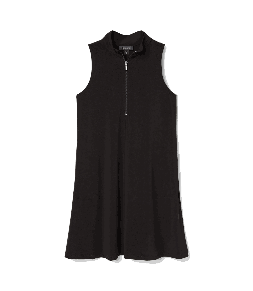 Sleeveless Zip-Up Travel Dress