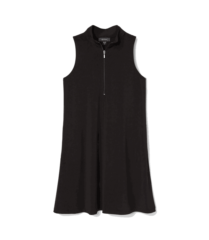 Sleeveless Zip-Up Travel Dress