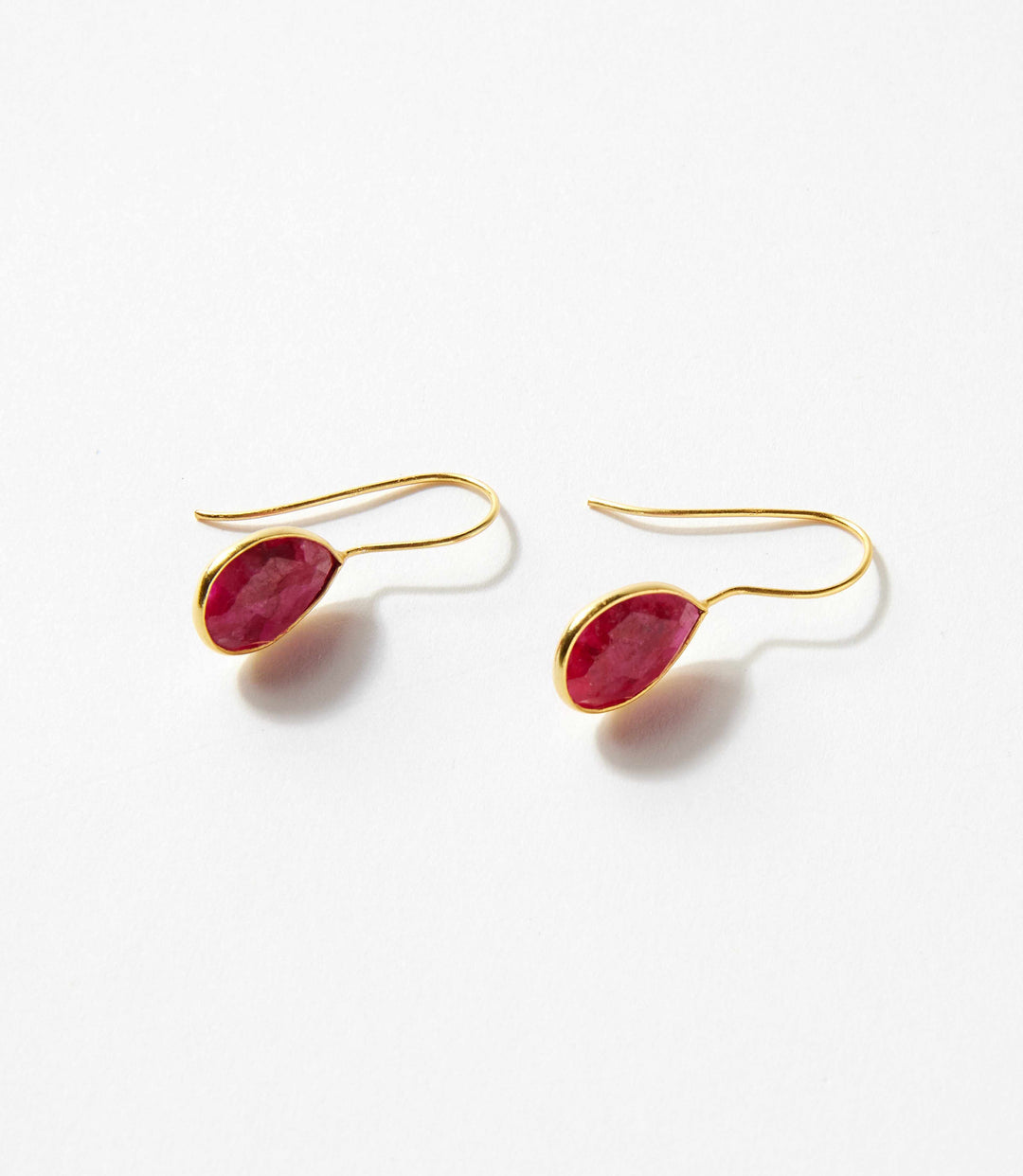 Gemstone Teardrop Earrings