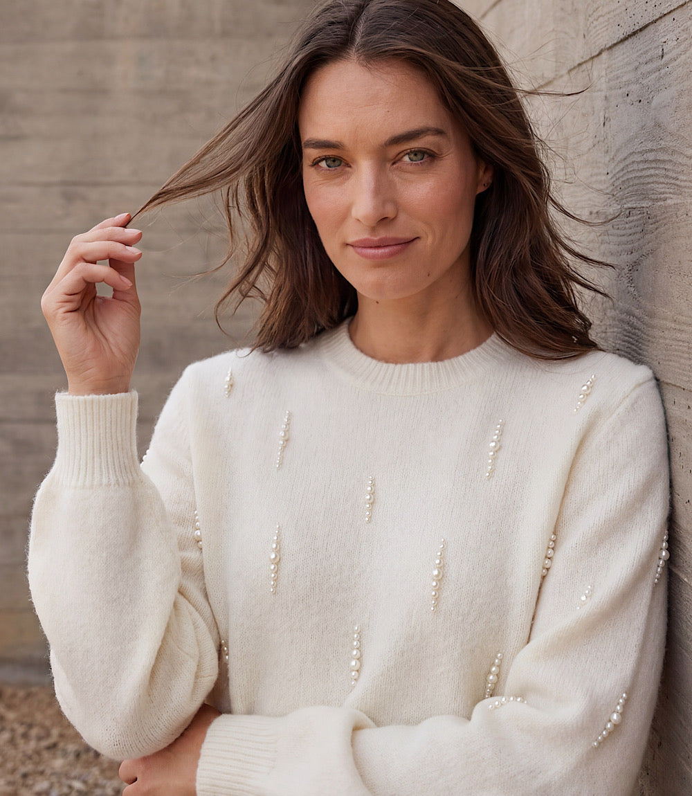 Pearl Embellished Sweater