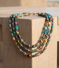 Turquoise Triple Strand Necklace