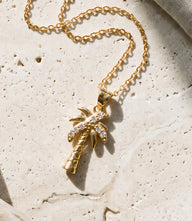 Pavé Palm Charm Necklace
