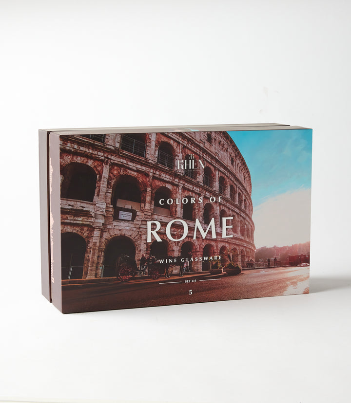 Colors Of Rome Wine Glasses, Set Of 5