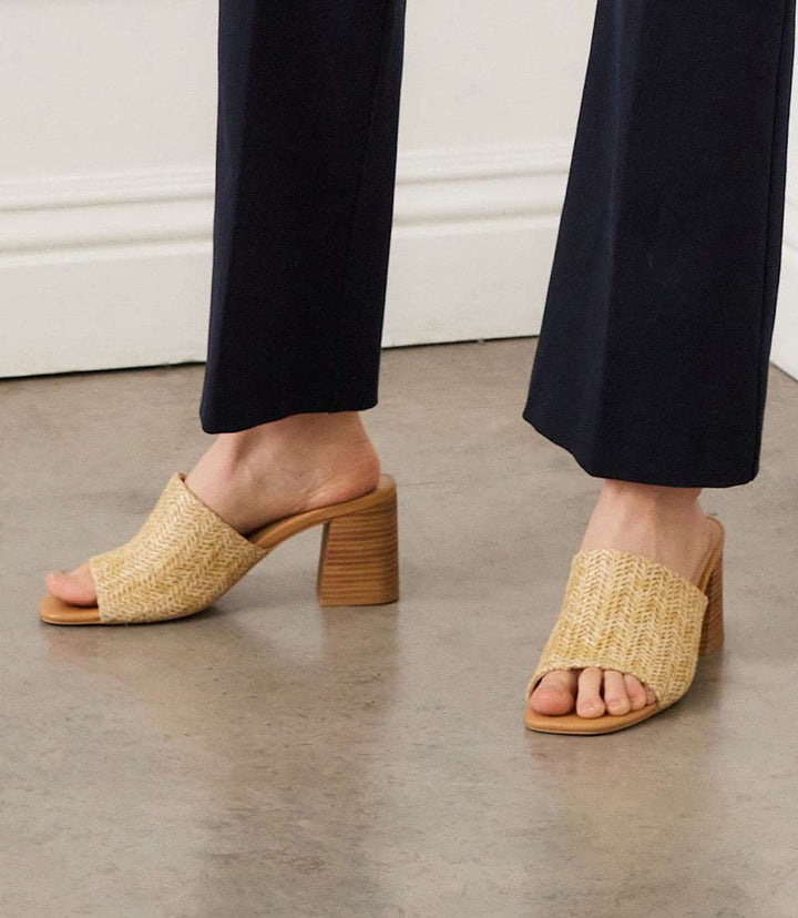 Adapt Raffia Heel Sandals