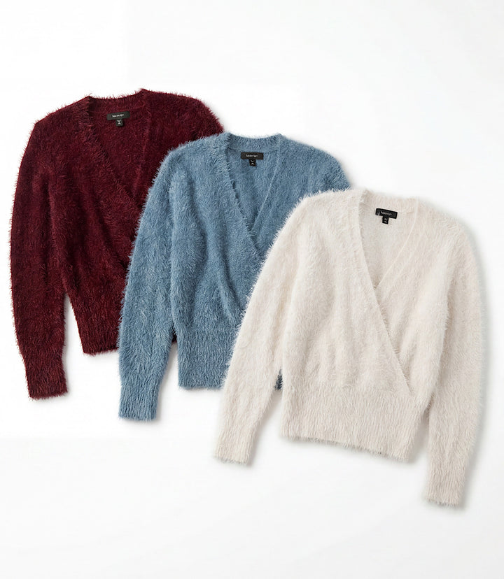 Eyelash Wrap Sweater