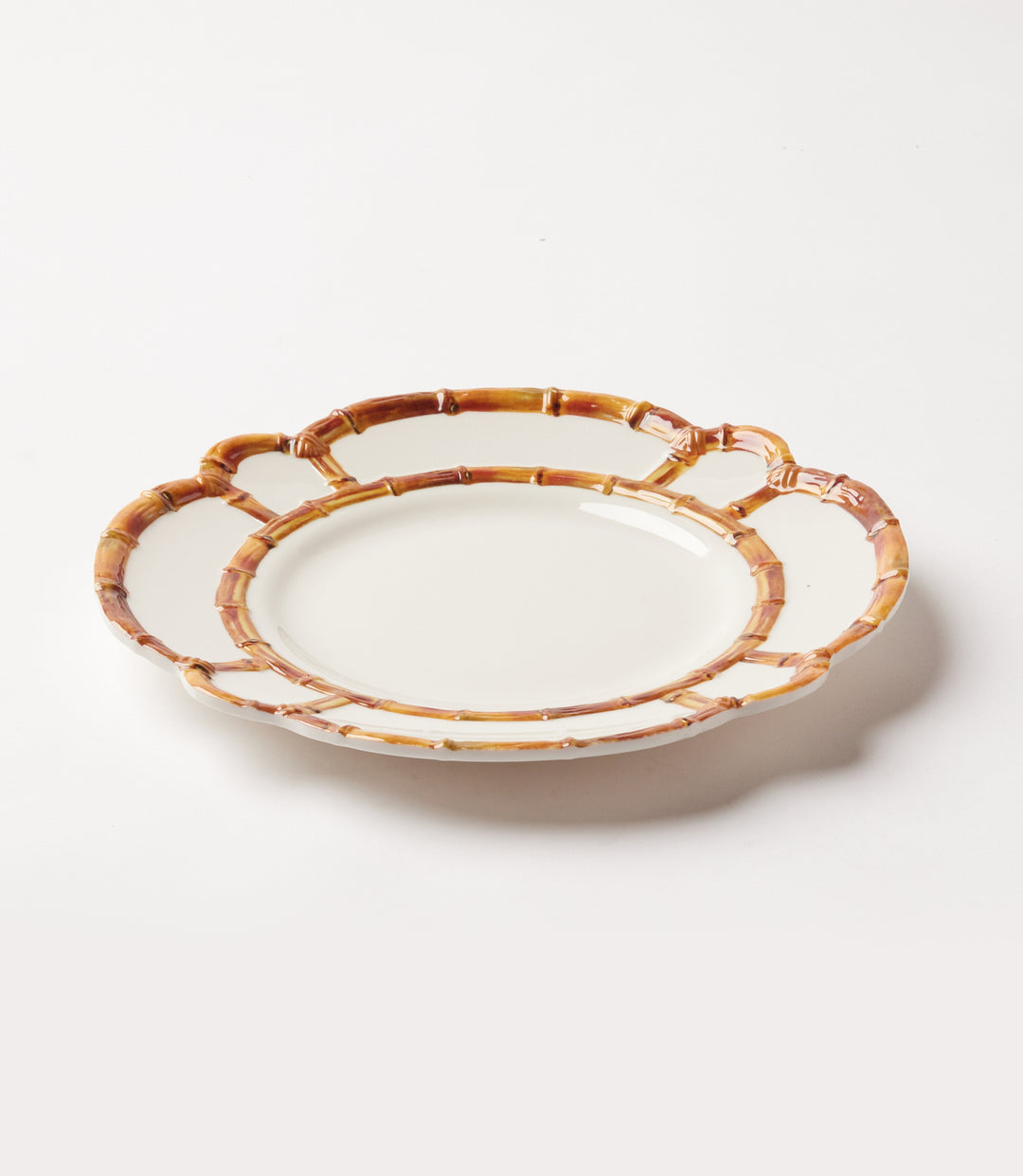 Bamboo Accent Dinner Plates, Set Of 4