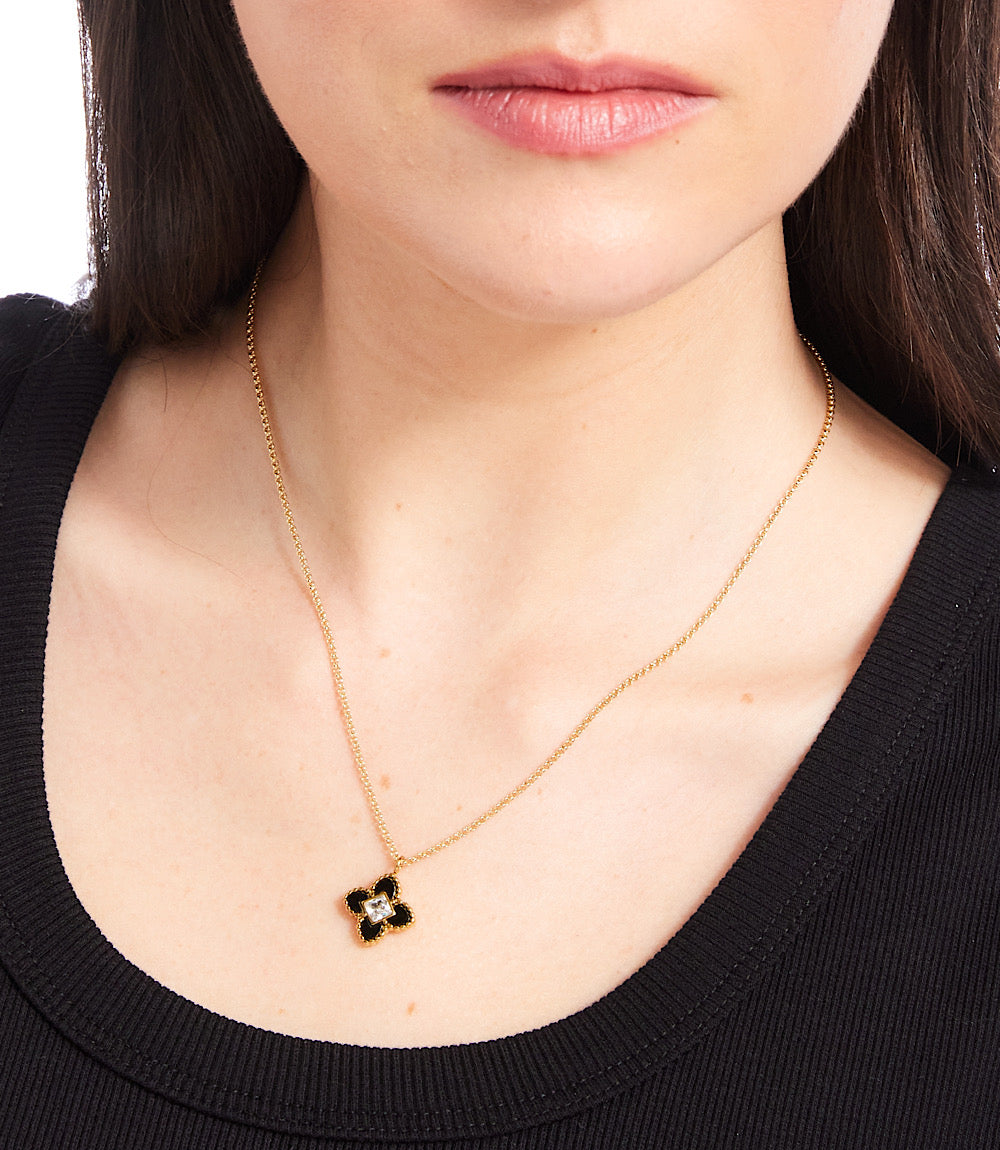 Diamond Lotus Necklace