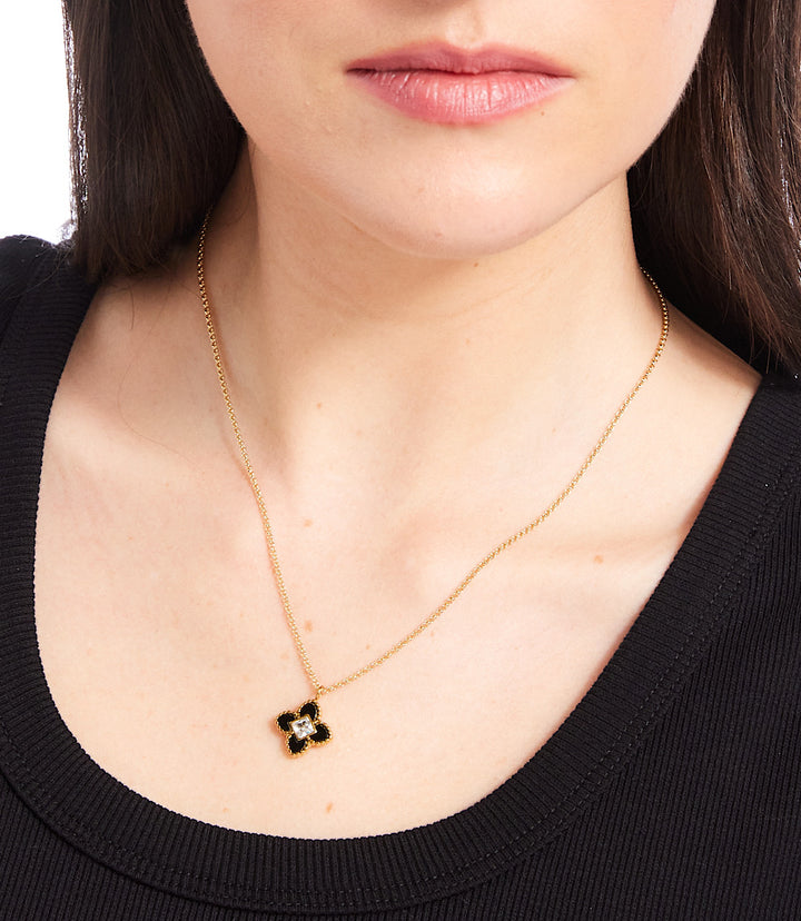 Diamond Lotus Necklace