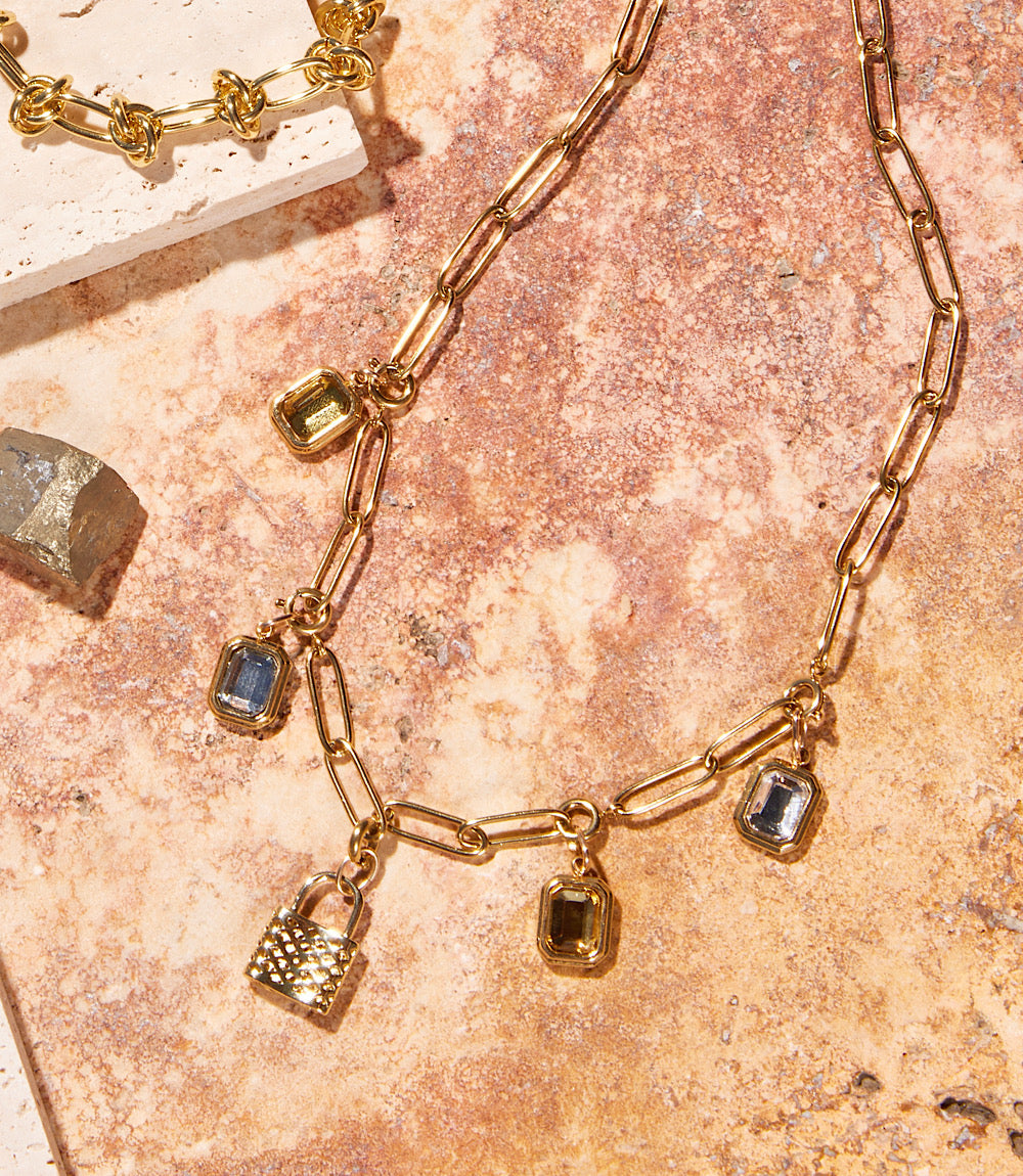 Locked In Light Charm Necklace