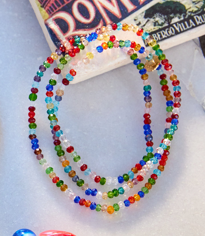 Crystal Beaded Stretch Bracelet