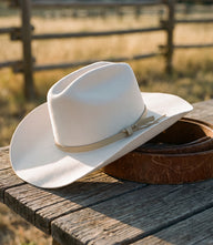 Wool Cowboy Hat With Leather Belt
