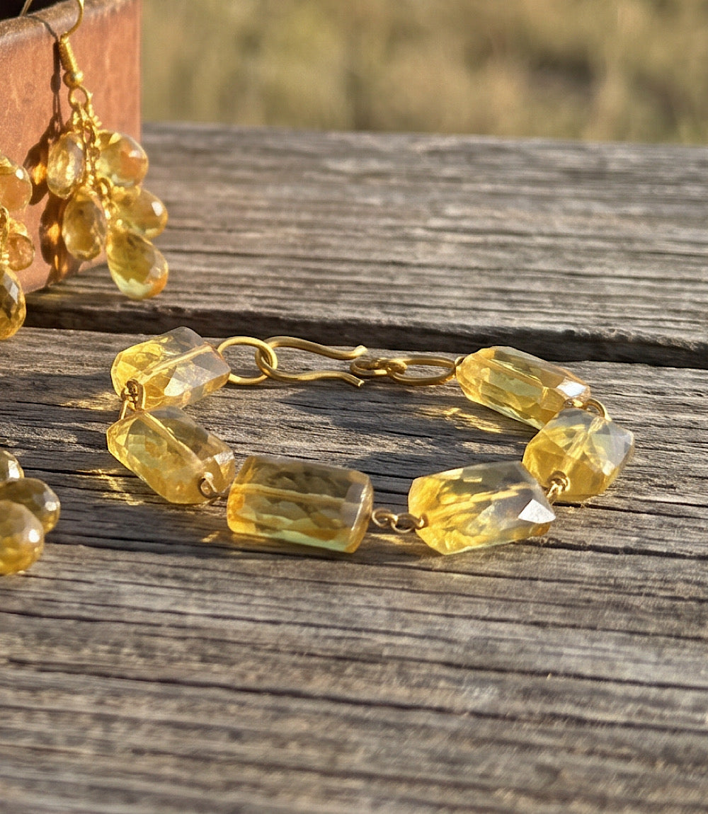 Citrine Link Bracelet
