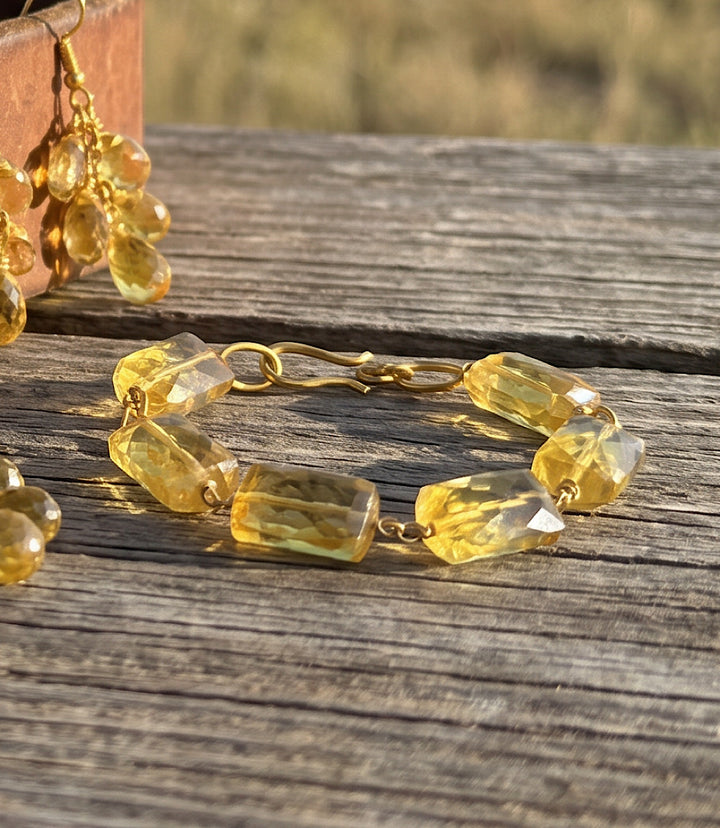 Citrine Link Bracelet