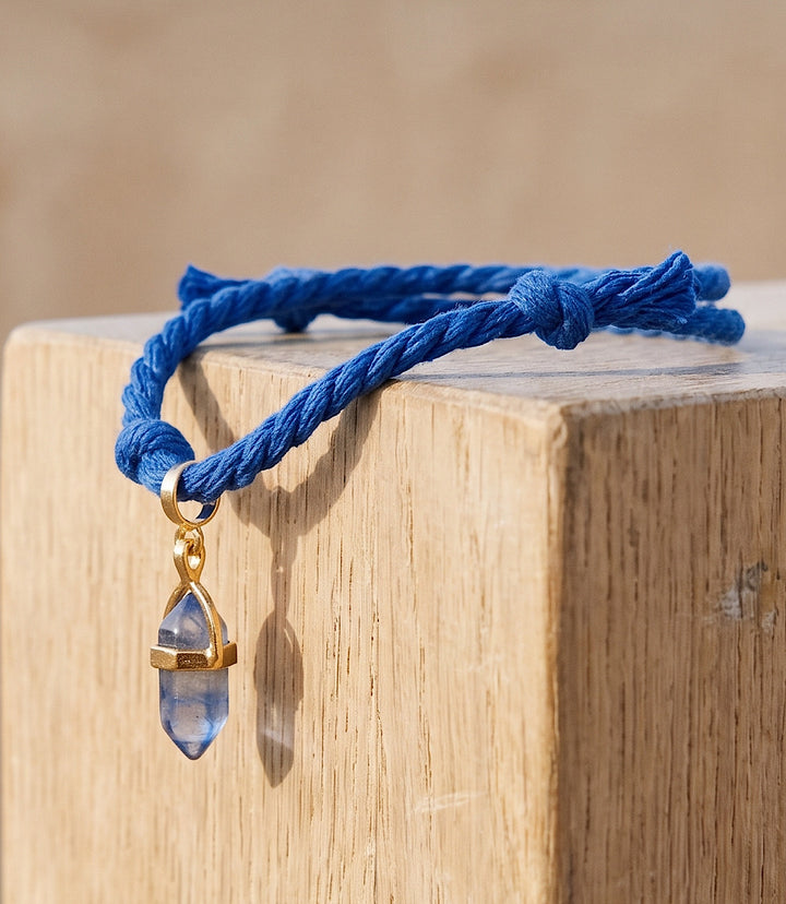 Sodalite Point Cord Bracelet