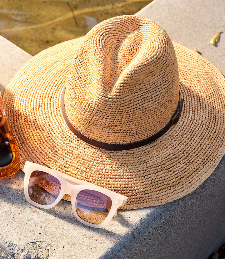Crochet Straw Panama Hat
