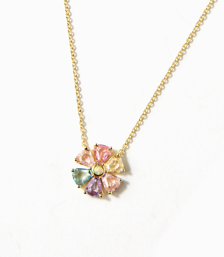 Crystal Pinwheel Necklace