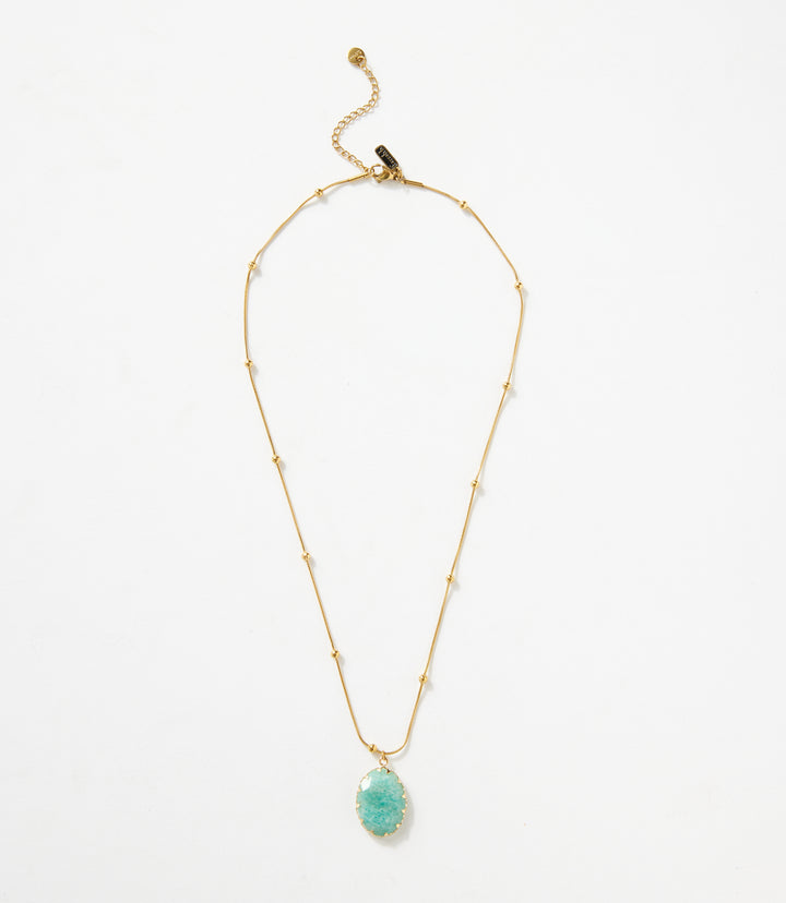 Amazonite Pendant Necklace