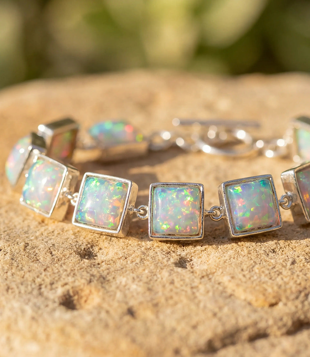 Opal Link Bracelet