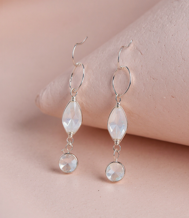 Blush Rose Quartz Earrings