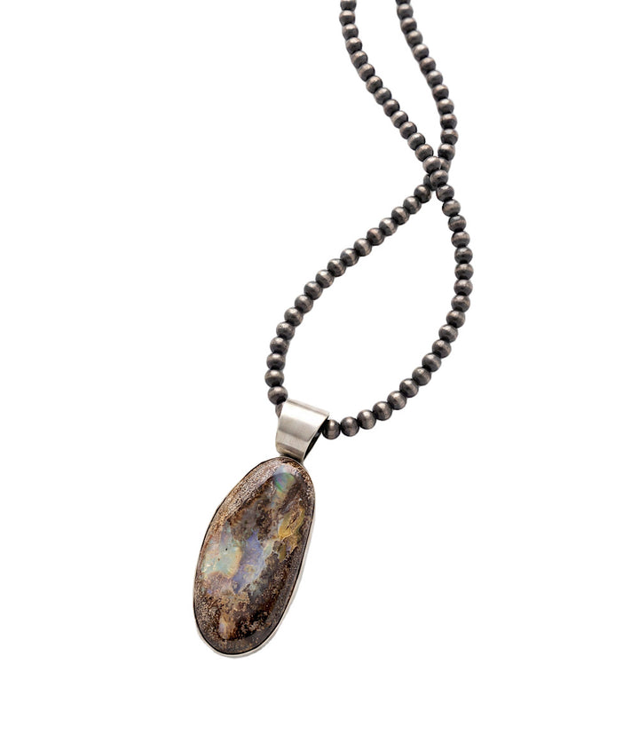 Boulder Opal Pendant Necklace