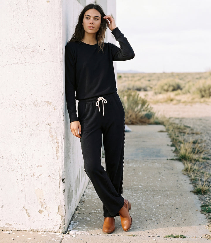Edge Stitch Drawstring Sweatpants