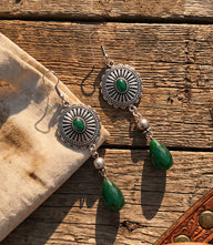 Beaded Concho Earrings