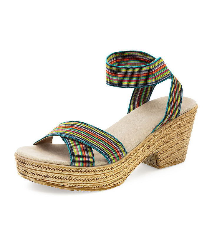 Charleston Shoe Co. Angela Ankle Wrap Sandals