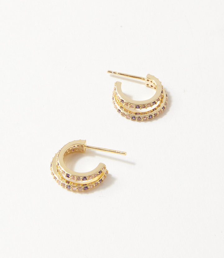 Twin Huggie Earrings