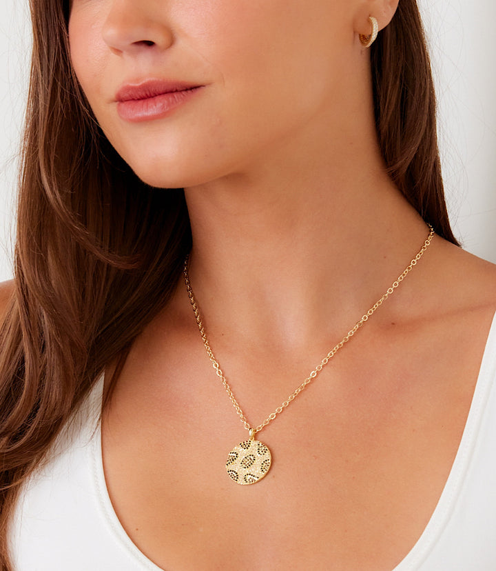 Leopard Crystal Necklace