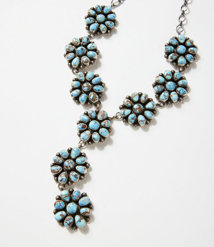 Golden Hill Turquoise Cluster Lariat Set
