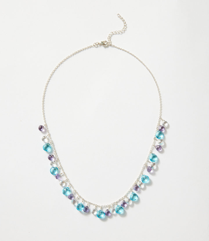 Dangling Gemstone Necklace