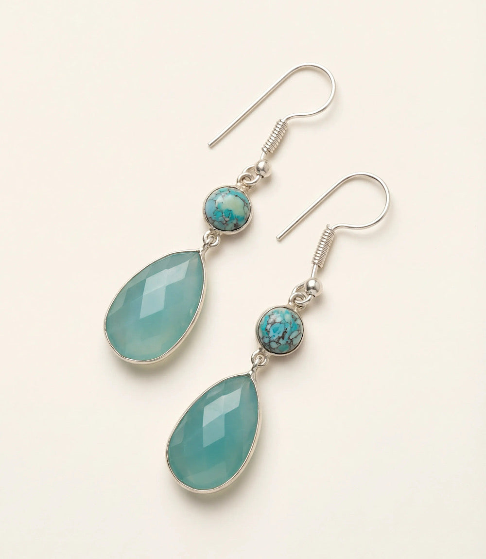 Turquoise Oval Earrings