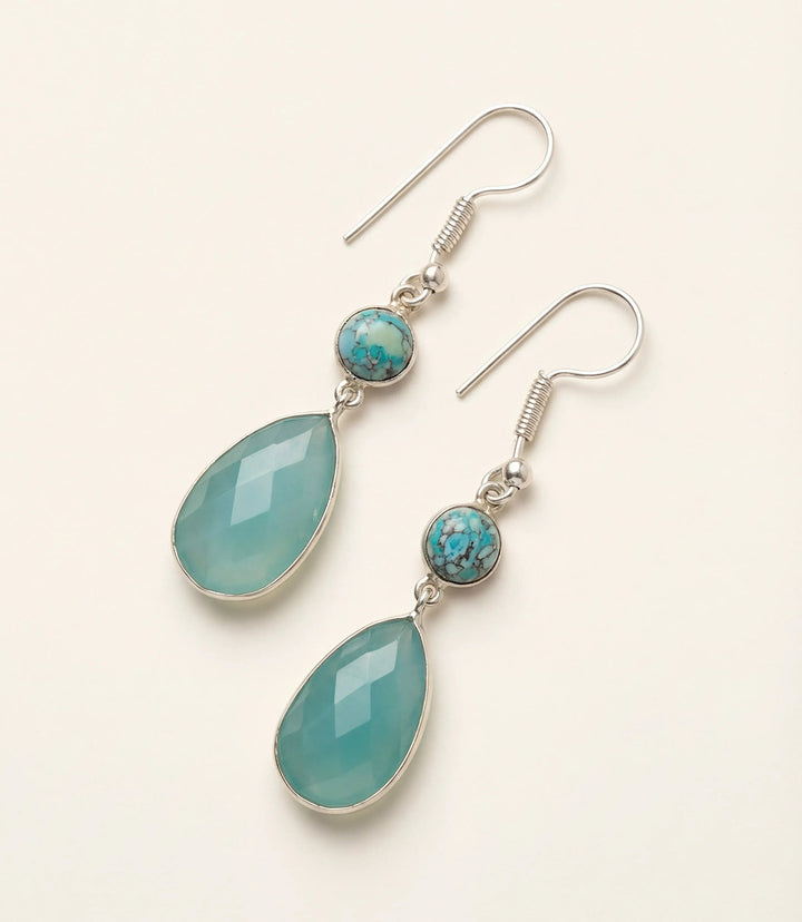 Turquoise Oval Earrings