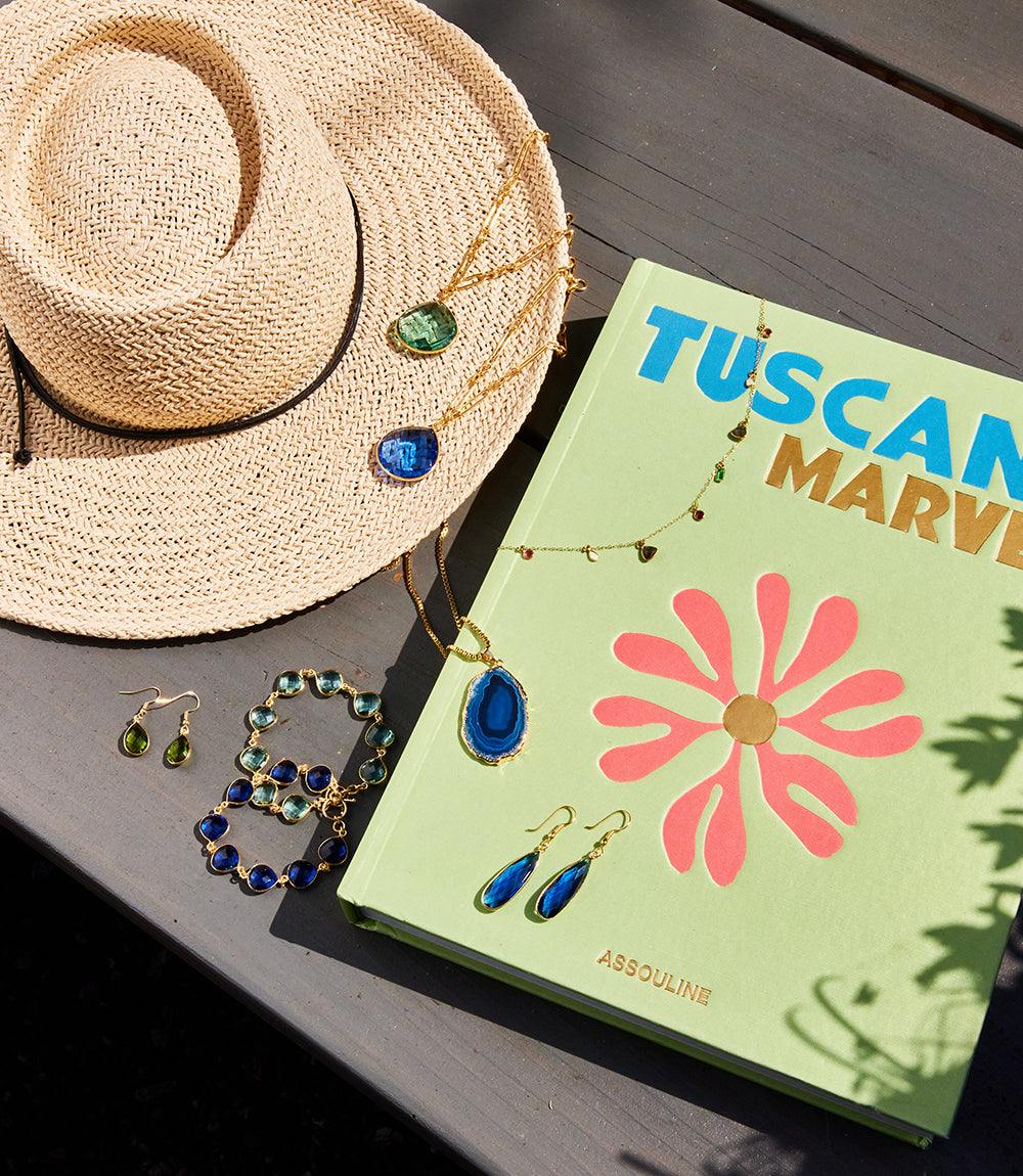 Aqua Quartz Pendant Necklace