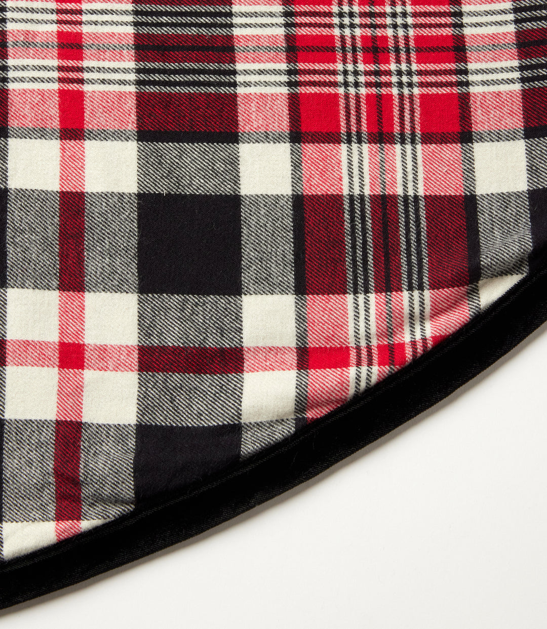 Reversible Plaid & Leopard Christmas Tree Skirt