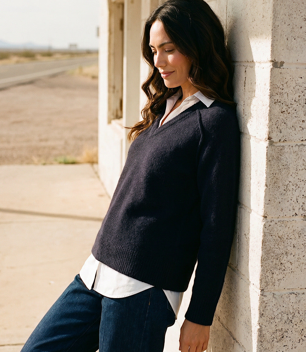 Petite Size Layered Sweater